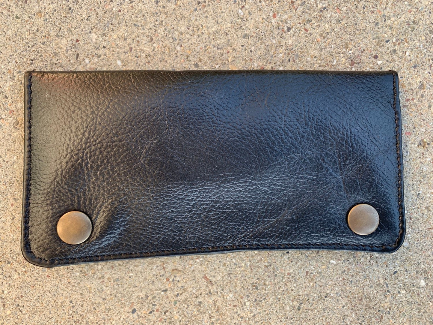 Black Soft Leather Tobacco Pouch | Tobacco Case