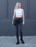 Motorcycle Leg Bag  | Biker Holster Bag | Festival Belt Bag with Removable Leg Strap | Brown Drop Leg Pouch with Leg Strap| Hiking Belt