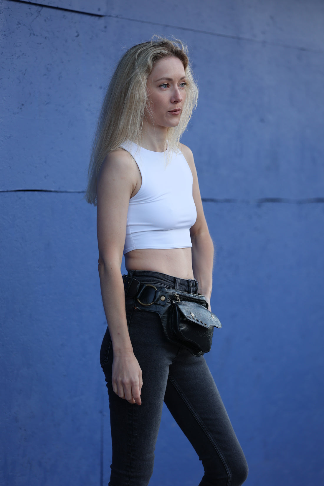 Handcrafted Leather Hip Belt Bag