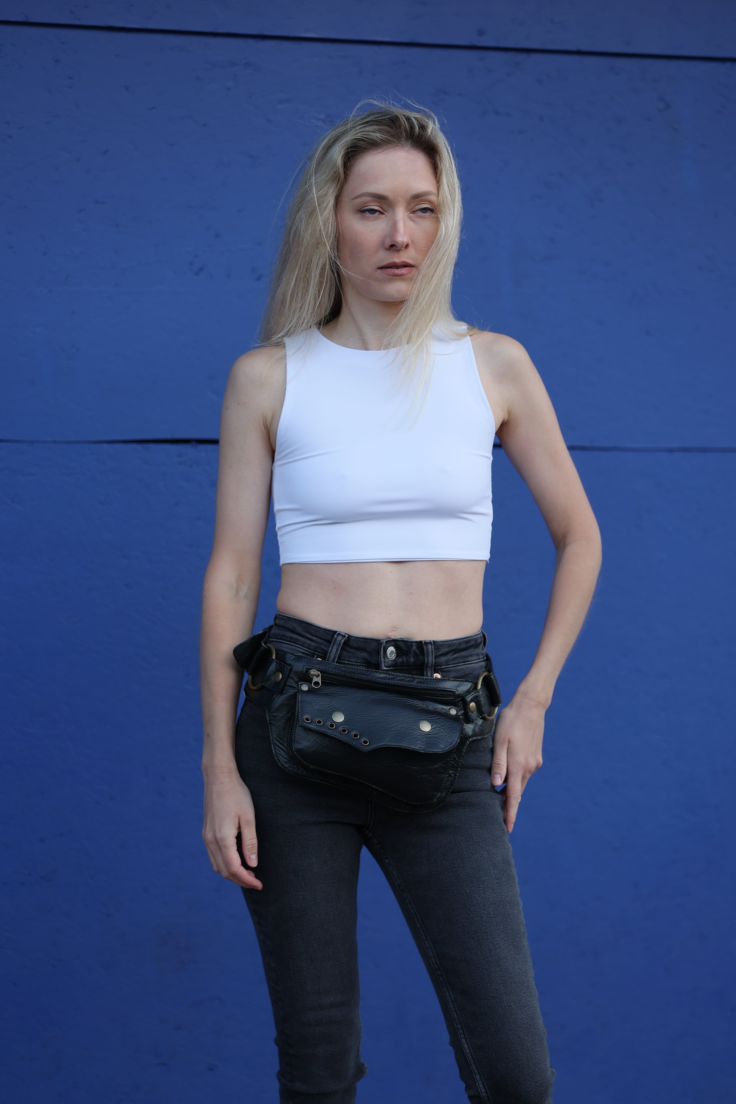 Handcrafted Leather Hip Belt Bag