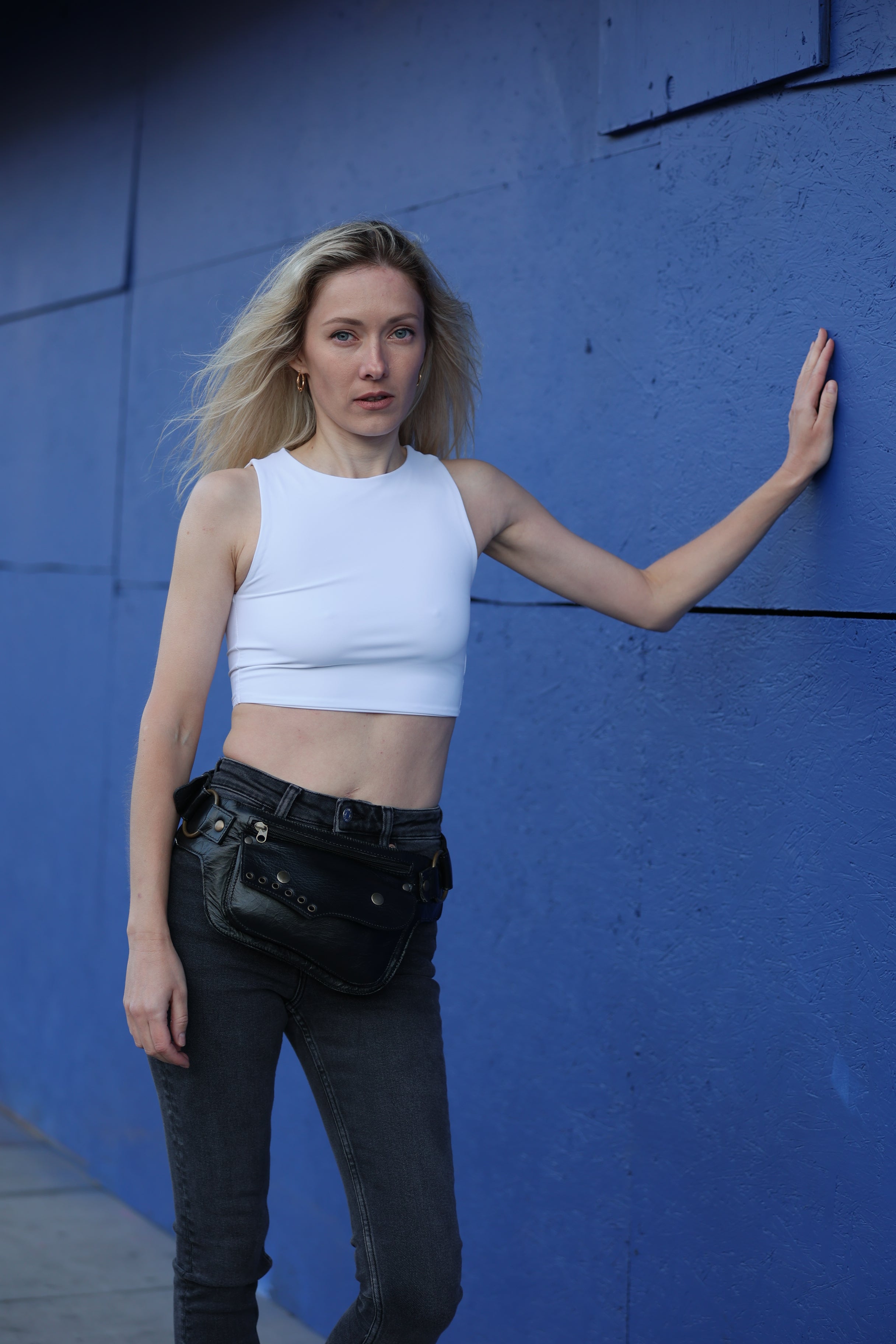 Handcrafted Leather Hip Belt Bag