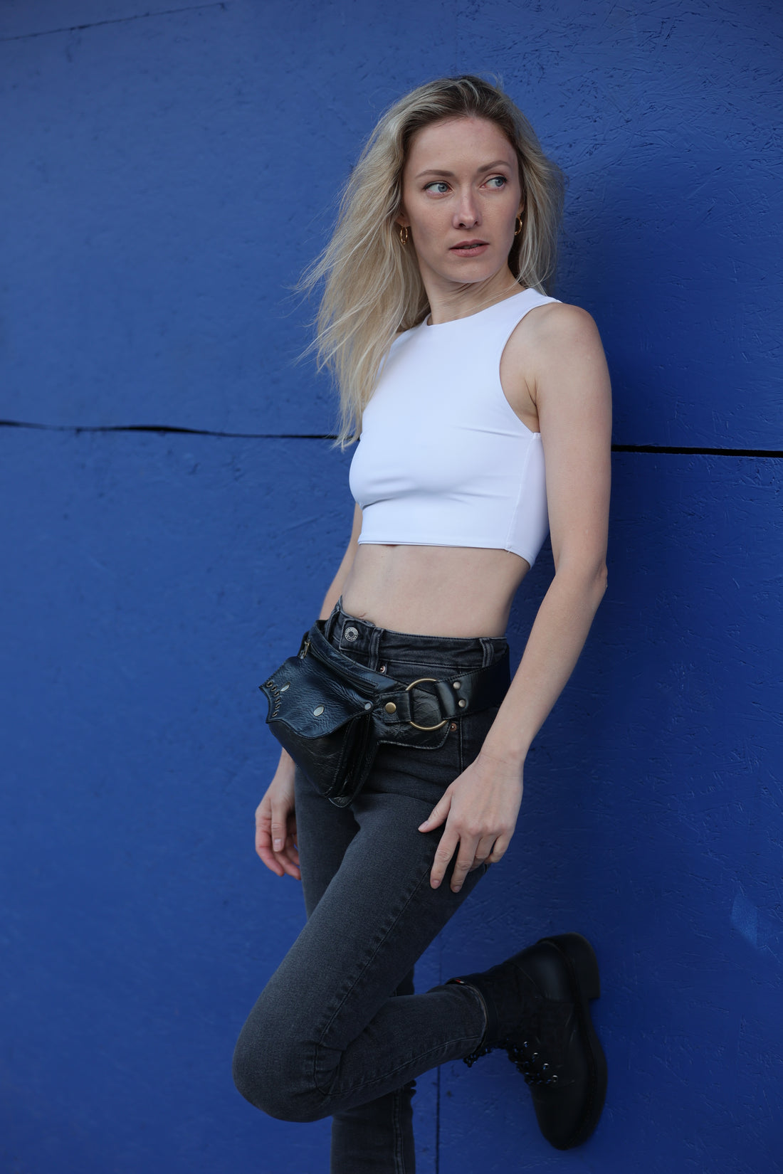 Handcrafted Leather Hip Belt Bag