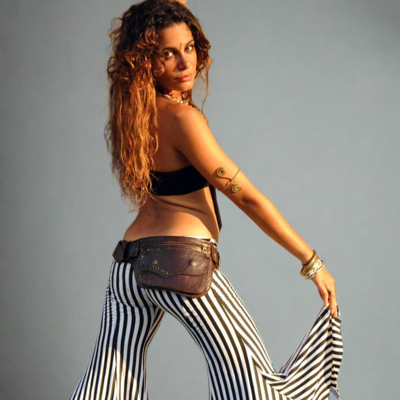 Handcrafted Leather Hip Belt Bag