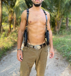 Unisex Adjustable Leather Shoulder Holster – Black & Brown | ELLKO